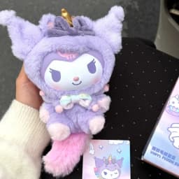 2026 New Sanrio Dream Unicorn Series Vinyl Plush Blind Box Cute Cartoon Hello Kitty Kuromi Pendants Girl Bag Ornament Toy Gifts
