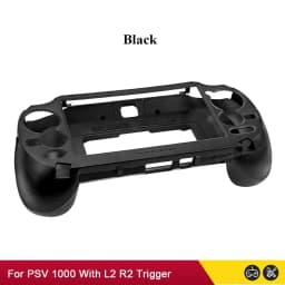 Black White For PS VITA 1000 PSV1000 Game Hand Grip Handle Holder Joypad Stand Case Shell Protect with L2 R2 Trigger Button