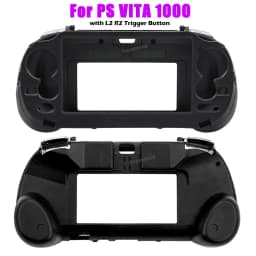 Black White For PS VITA 1000 PSV1000 Game Hand Grip Handle Holder Joypad Stand Case Shell Protect with L2 R2 Trigger Button
