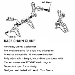 CNC Machined 6061-T6 Aluminum 1x Bike Chain Guide for MTB Road Gravel Cyclocross Chain Keeper High Performance No Plastic