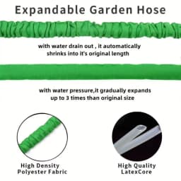 Expandable Magic Hose High Pressure Car Wash 7 Spray Modes Water Gun for Home Garden Plant Watering Flexible Lightweight No Kink