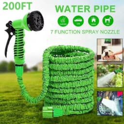 Expandable Magic Hose High Pressure Car Wash 7 Spray Modes Water Gun for Home Garden Plant Watering Flexible Lightweight No Kink