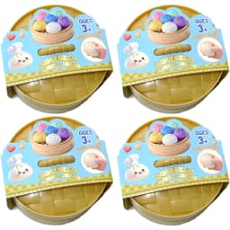 New 1-12pcs Glitter Dumpling Glitter Dumpling Squishy with Box Dumplings Sensory Squeeze Toy for Stress Relief
