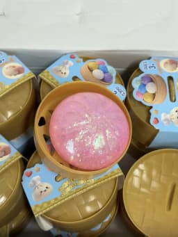 New 1-12pcs Glitter Dumpling Glitter Dumpling Squishy with Box Dumplings Sensory Squeeze Toy for Stress Relief