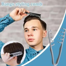 Volumizing Wide-Tooth Hair Styling Comb Curling Tools Fluffy Texture for Men Ideal for All Hair Types Hairstyling Tools