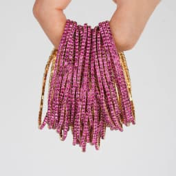 5pcs Fashion Crystal Rhinestone Elastic Bracelet For Women Stretch Stackable Bracelets Classic Wristband Daily Female Jewelry