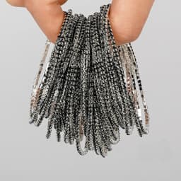 5pcs Fashion Crystal Rhinestone Elastic Bracelet For Women Stretch Stackable Bracelets Classic Wristband Daily Female Jewelry