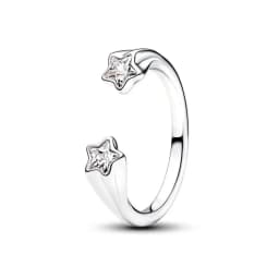 S925 Silver Plated Pave Gem Floral Pearl Cluster Heart Ring Cuban Link Clover Blue Shiny Diamond Gift for Women Fine Jewelry