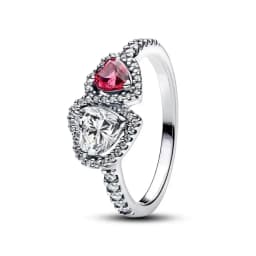 S925 Silver Plated Pave Gem Floral Pearl Cluster Heart Ring Cuban Link Clover Blue Shiny Diamond Gift for Women Fine Jewelry