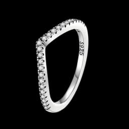 S925 Silver Plated Pave Gem Floral Pearl Cluster Heart Ring Cuban Link Clover Blue Shiny Diamond Gift for Women Fine Jewelry