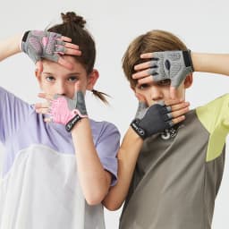 Kids Cycling Gloves Spring Summer Gel Padded Anti-Slip Boy Girl Skateboard Breathable Fitness Workout Children Sports Gloves