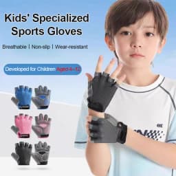 Kids Cycling Gloves Spring Summer Gel Padded Anti-Slip Boy Girl Skateboard Breathable Fitness Workout Children Sports Gloves