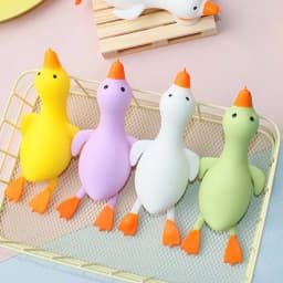 Maltose Colorful Aurora Duck Squeeze Soft Cute Animal Stress Relief Decompression Stretch DIY Decoration Gifts ﻿
