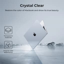 Crystal Clear Laptop Case for Macbook Neo 13 2026 Air 15 M4 M3 Hard Cover for Mac Book Pro 14 M1 M2 M5 14 16 Sleeve Accessories