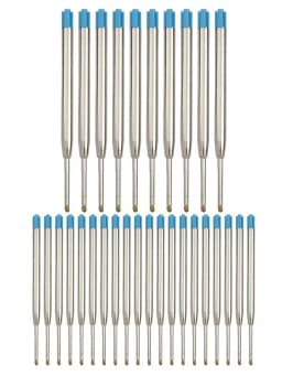 10/20/30/40pcs L:3.9 In Ballpoint Pen Refills for Parker Pens Medium Point blue Black Ink Rods for Writing Office Stationery