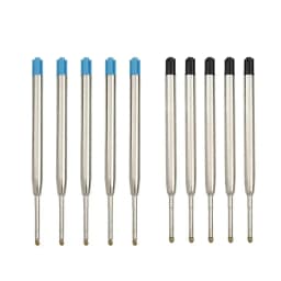 10/20/30/40pcs L:3.9 In Ballpoint Pen Refills for Parker Pens Medium Point blue Black Ink Rods for Writing Office Stationery