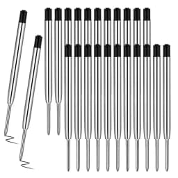10/20/30/40pcs L:3.9 In Ballpoint Pen Refills for Parker Pens Medium Point blue Black Ink Rods for Writing Office Stationery
