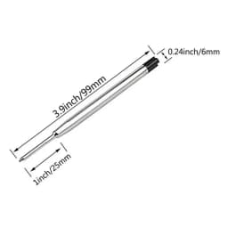 10/20/30/40pcs L:3.9 In Ballpoint Pen Refills for Parker Pens Medium Point blue Black Ink Rods for Writing Office Stationery