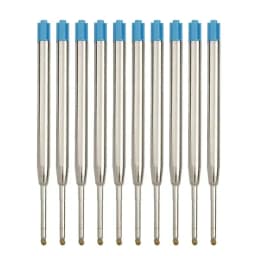 10/20/30/40pcs L:3.9 In Ballpoint Pen Refills for Parker Pens Medium Point blue Black Ink Rods for Writing Office Stationery