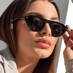 Fashion Triangle Cat Eye Sunglasses for Women Vintage Small Frame Gradient UV400 Sun Glasses Men Retro Hip Hop Driving Shades