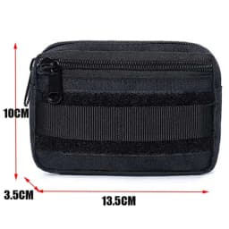 Double Layer EDC Pack Men Tactical Molle Waist Belt Oxford Hip Pouch Fanny Pack Camping Hunting Accessories Utility Bag