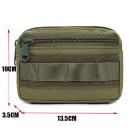 Double Layer EDC Pack Men Tactical Molle Waist Belt Oxford Hip Pouch Fanny Pack Camping Hunting Accessories Utility Bag