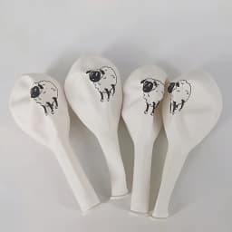 16Pcs printing design sheep balloon party sheep print latex balloon decoration for Feast party decoration for Circular