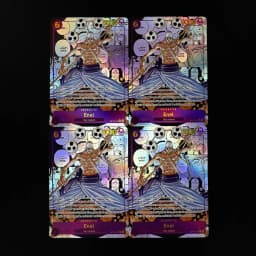 One Piece TCG OPCG English OP15-118 Enel Manga OP15 Deck 6 Cost Purple Enel Textured Foil Embossed Card Anime Collectible Cards