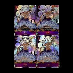 One Piece TCG OPCG English OP15-118 Enel Manga OP15 Deck 6 Cost Purple Enel Textured Foil Embossed Card Anime Collectible Cards