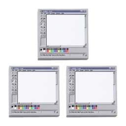 Vintage Computer Drawing Sticky Notes 50 Sheets - Ideal for Artists & Office Use,Durable Adhesive Notes, Sticky Notes for Office
