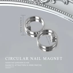 Black Hole Shape Cat Eye Nail Art Magnet Suck Hollow Cat Eye Nail Art Effect Magnet Ring DIY Manicure Magnetic Auxiliary Tool