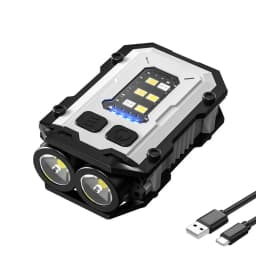 Powerfu LED Keychain Flashlight USB Rechargeable Magnetic COB Work Light Mini Pocket Torch Camping Walking Lamp Pen Clip Lantern