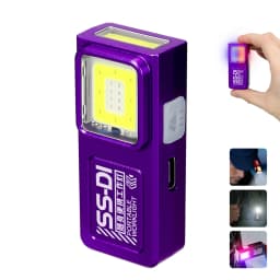 Powerfu LED Keychain Flashlight USB Rechargeable Magnetic COB Work Light Mini Pocket Torch Camping Walking Lamp Pen Clip Lantern