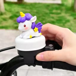 Cute Cartoon Unicorn Bicycle Bell Universal Loud Clear Horn for Kids Balance Bike Bicycle Skateboard Scooter Accessories Gift