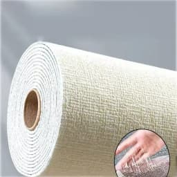 50cmX2.8/10m Self-adhesive Colorful Wall Sticker Linen 3D Foam Thickened Waterproof Wallpaper Renovation Wallpaper Wall Stickers