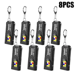 Powerful Mini COB LED Keychain Flashlight USB C Rechargeable Hanging Work Light Waterproof Keyring Camping Walking Pocket Lamp
