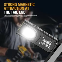 Powerful Mini COB LED Keychain Flashlight USB C Rechargeable Hanging Work Light Waterproof Keyring Camping Walking Pocket Lamp