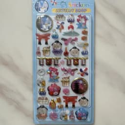 Kawaii Japanese Sumo Ninja Cartoon 3D Crystal Relief Stickers Creative Girl Phone Case Decoration Birthday Gift Accessories S