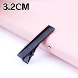 30PCS/Lot High Quality 3.2-5.5cm Silver-Color Black Hair Clips Flat Barrettes Iron Hairpins DIY Hair Accessories For Women Girls