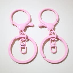 5pcs/lot 30mm Key Ring Long 70mm Popular classic 11 Colors Plated lobster clasp key hook chain jewelry making for keychain