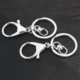 5pcs/lot 30mm Key Ring Long 70mm Popular classic 11 Colors Plated lobster clasp key hook chain jewelry making for keychain