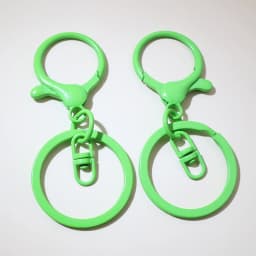 5pcs/lot 30mm Key Ring Long 70mm Popular classic 11 Colors Plated lobster clasp key hook chain jewelry making for keychain