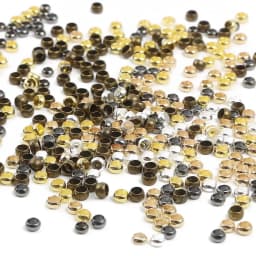 100-500pcs/lot Gold Silver Copper Ball Crimp End Beads 1.5-4mm Stopper Spacer Beads Diy For Jewelry Making Findings Supplies