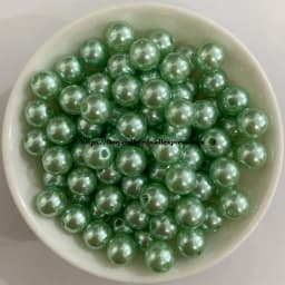 Acrylic Imitation Pearl Round Ball Spacer Beads 4 6 8 10 12MM Pick Size Color For Jewelry Making DIY Hole Size 1.5mm