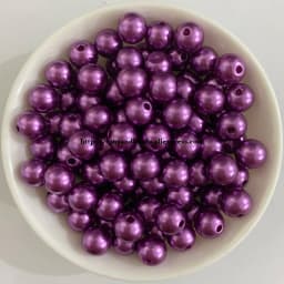 Acrylic Imitation Pearl Round Ball Spacer Beads 4 6 8 10 12MM Pick Size Color For Jewelry Making DIY Hole Size 1.5mm