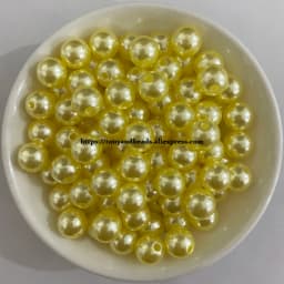 Acrylic Imitation Pearl Round Ball Spacer Beads 4 6 8 10 12MM Pick Size Color For Jewelry Making DIY Hole Size 1.5mm