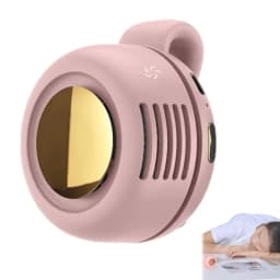Mini Portable Handheld Clip Fan Leafless Small Whirlwind Fan for Daily Outdoor Travel Waist Hanging Design