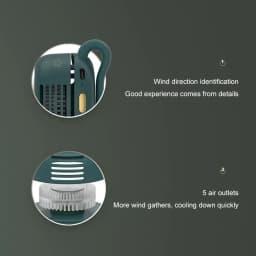 Mini Portable Handheld Clip Fan Leafless Small Whirlwind Fan for Daily Outdoor Travel Waist Hanging Design