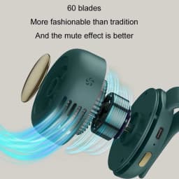 Mini Portable Handheld Clip Fan Leafless Small Whirlwind Fan for Daily Outdoor Travel Waist Hanging Design