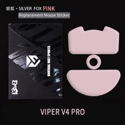 UnusualWaySports Mouse Skates Feet Viper V4 Pro Cambered Surface PTFE Anti Collapse Magic Ice Pink Black Silver Fox
